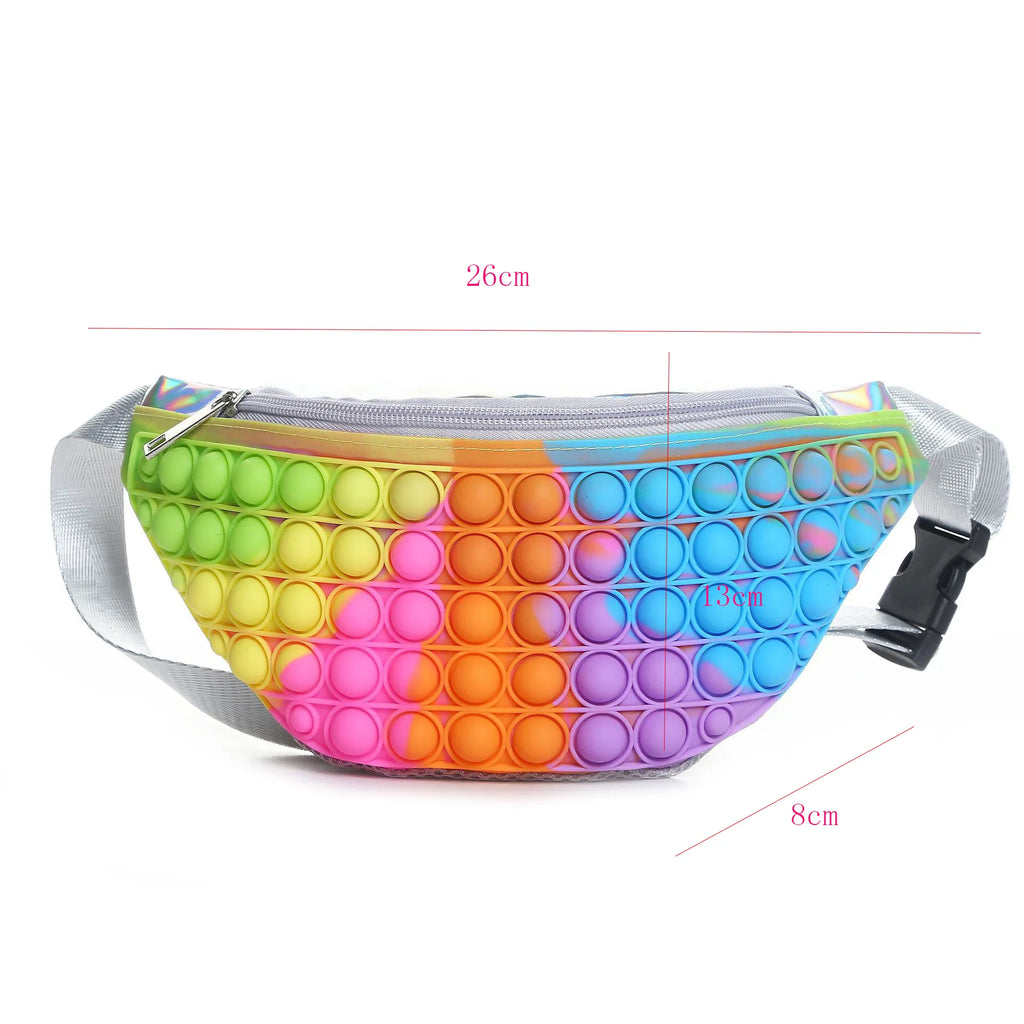 Yoki - Sac banane transparent multicolore