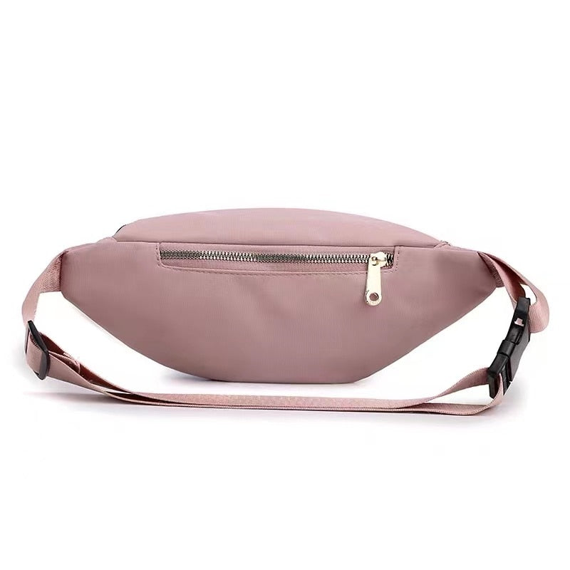 WisePoint Sac banane, sac à bandoulière en nylon pour femme, sac banane imperméable pour homme avec sangle réglable, Blanc, Simplicité WisePoint Sac banane, sac à bandoulière en nylon pour femme, sac banane imperméable pour homme avec sangle réglable, Blanc, Simplicité