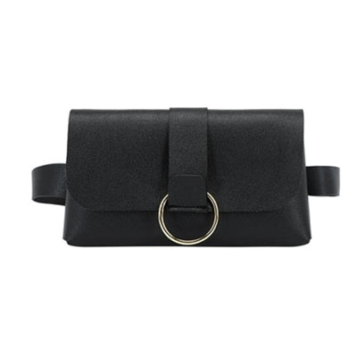 Sac banane femme chic style enveloppe en cuir