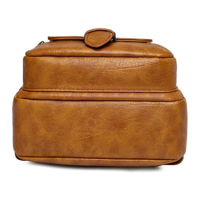 Sac banane bandoulière cuir marron clair