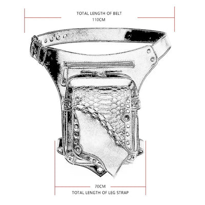 Sac de jambe femme moto chic