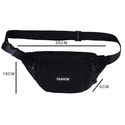 Sac banane bandoulière noir