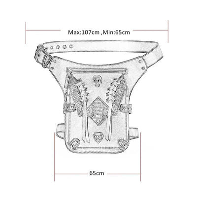 Sac de jambe pour moto femme