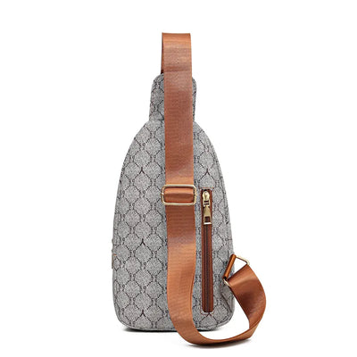 Sac bandoulière chic tissu femme