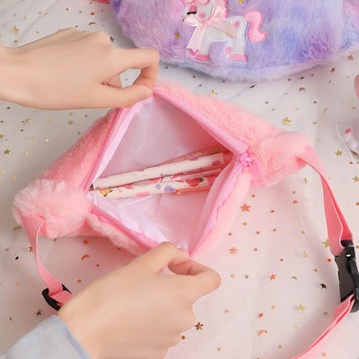 Sac banane licorne multicolore tendance