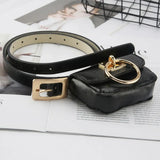 Sac de ceinture femme chic noir