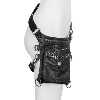 Sac de jambe moto femme cuir