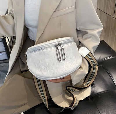 Sac banane bandoulière cuir noir