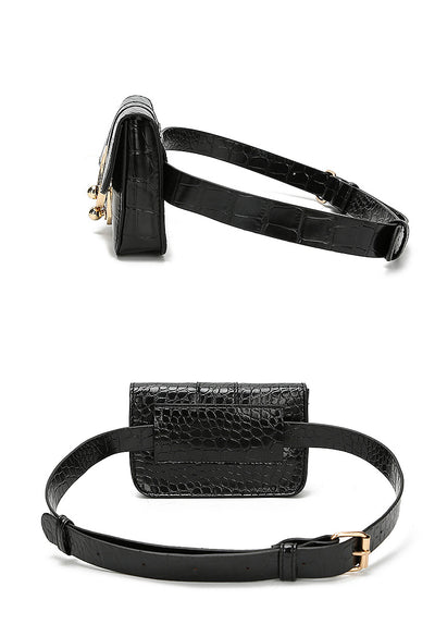 Sac banane ceinture chic avec anneau