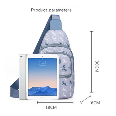 Sac bandoulière bleu fille