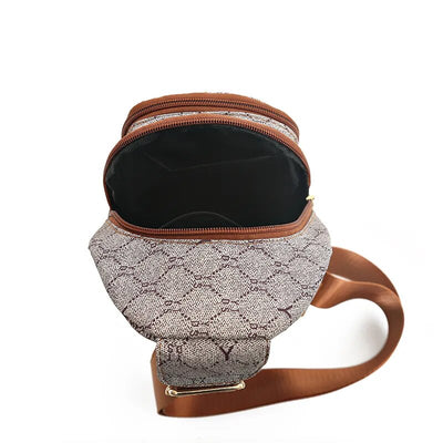 Sac bandoulière chic tissu femme