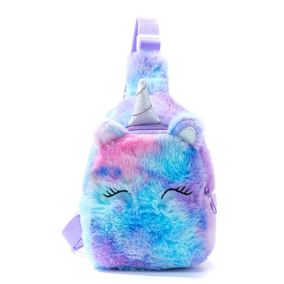 Sac bandoulière licorne bleue