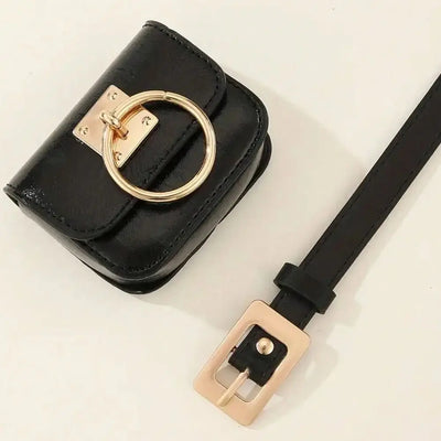Sac de ceinture femme chic noir