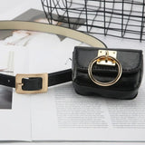 Sac de ceinture femme chic noir