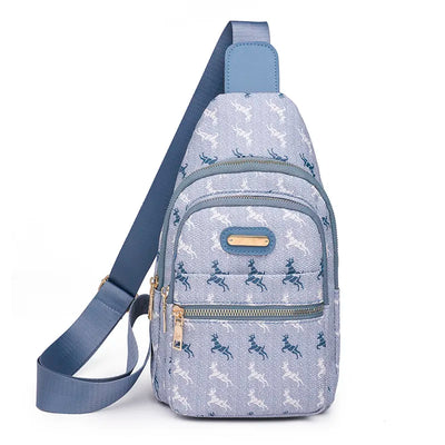 Sac bandoulière bleu fille