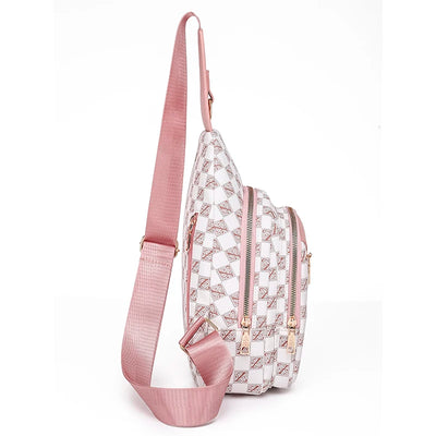 Sacoche bandoulière simili cuir blanc