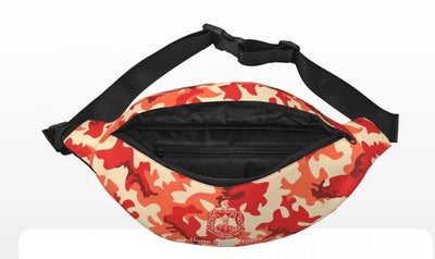 Sac banane camouflage oversize