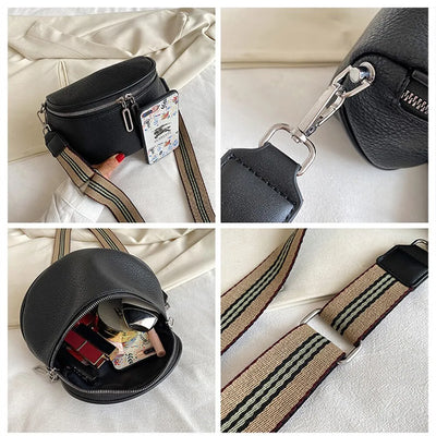 Sac banane bandoulière cuir noir