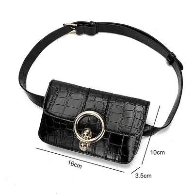 Sac banane ceinture chic avec anneau