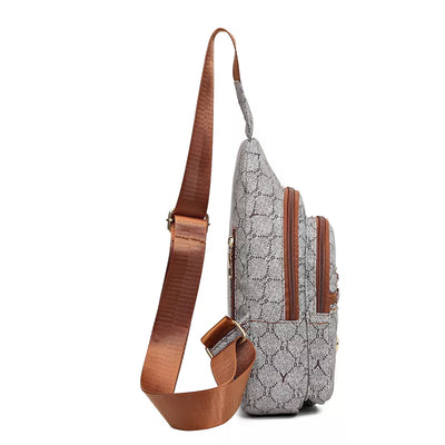 Sac bandoulière chic tissu femme