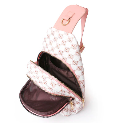 Sacoche bandoulière simili cuir blanc