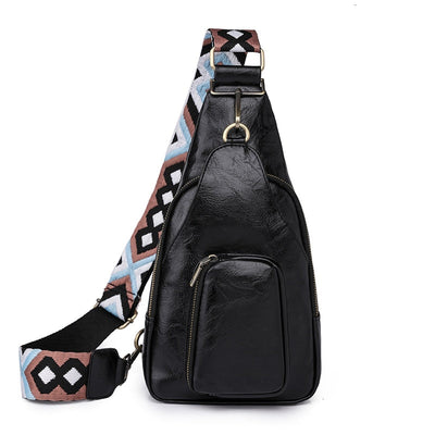 Sac banane bandoulière tendance noir