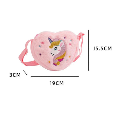 Sacoche bandoulière cœur licorne