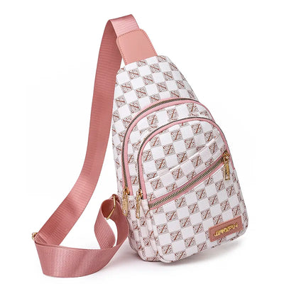 Sac bandoulière damier imperméable blanc