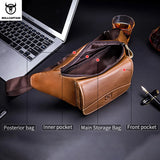 Sac banane homme luxe marron