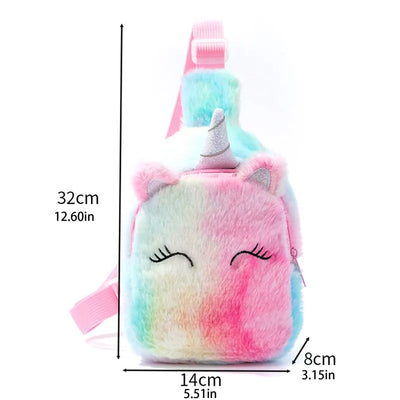 Sac bandoulière licorne bleue