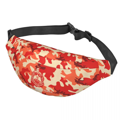 Sac banane camouflage oversize