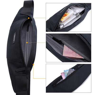 Sac banane moderne gris homme