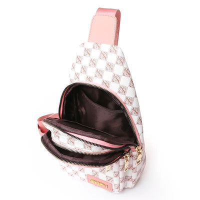 Sac bandoulière damier imperméable blanc