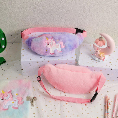 Sac banane licorne multicolore tendance