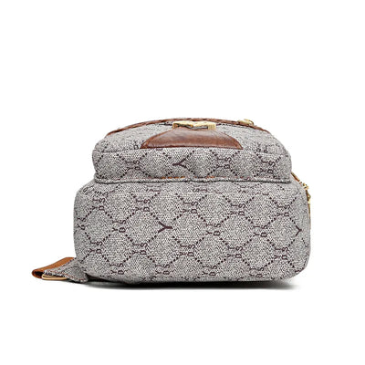 Sac bandoulière chic tissu femme