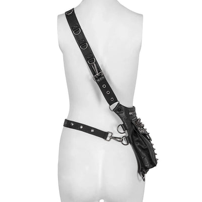 Sac de jambe moto femme cuir