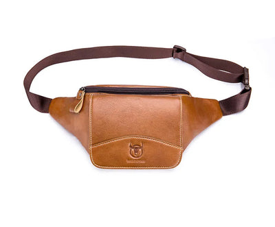 Sac banane homme luxe marron