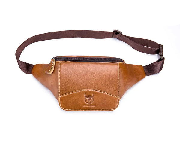 Sac banane homme luxe marron