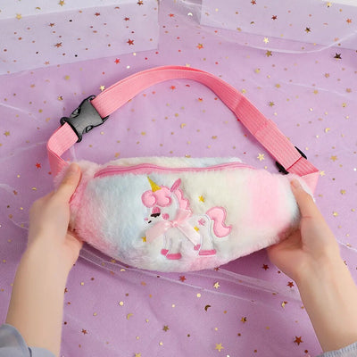 Sac banane licorne multicolore tendance