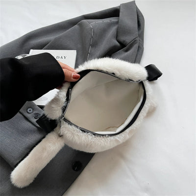 Sac banane fourrure moumoute hiver