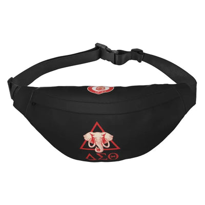 Sac banane noir oversize éléphant