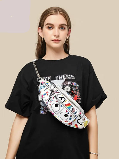 Sacoche bandoulière tendance amusant femme