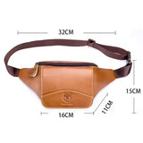 Sac banane homme luxe marron