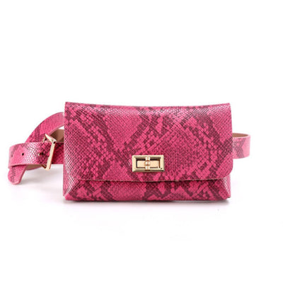 Sac banane femme vintage cuir imprimé