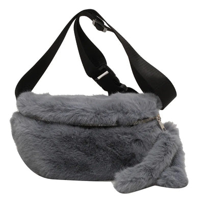 Sac banane fourrure moumoute hiver