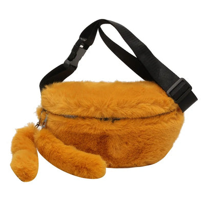 Sac banane fourrure moumoute hiver