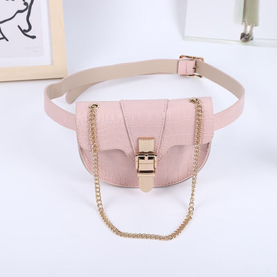 Sacoche banane chic cuir croco femme