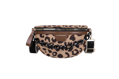 Sacoche banane femme motif panthère