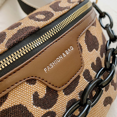 Sacoche banane femme motif panthère