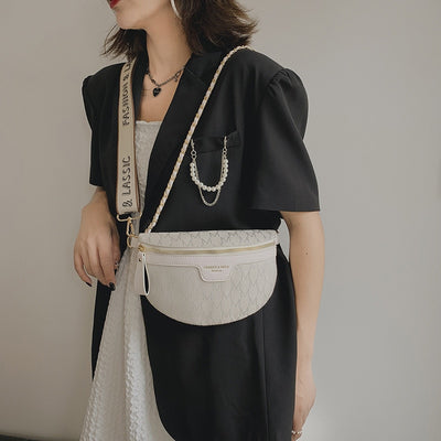 Sac banane chic en toile imprimée